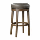 5681GRY-29 - Round Swivel Pub Height Stool, Gray - Michael's Discount Furniture