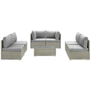 Repose 7 Piece Outdoor Patio Sectional Set