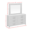 Tobias Dresser and Mirror Set with LED in Black