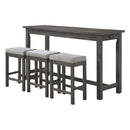 5713GY - 4-Piece Pack Counter Height Set - Michael's Discount Furniture