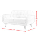 Hadley 4480 KD Love Seat Heirloom Charcoal w/No Pillows