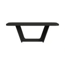 Ridgemont Rectangular Dining Table in Black with Grain