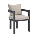 Playa Dining Chair - Dark Grey and Olefin Beige (2 Per Carton)