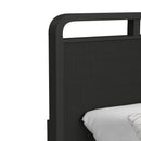 Ridgemont Storage Bedroom Set in Black with Grain