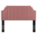 Alyona Channel Tufted Performance Velvet King/California Headboard