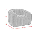 Flamingo Swivel Chair in Ching Hunter Green