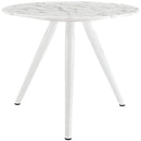 Lippa 36" Round Artificial Marble Dining Table with Tripod Base