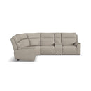 Vernon Power Reclining Sectional with Power Headrest, Lumbar, Heat, & Massage - 5000-1592-SECTP5-38601 - Michael's Discount Furniture