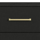 Ridgemont 5-Drawer Chest in Black with Grain
