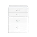 Irvine Mini Dressing Table with Stool, LED and USB in Glossy White