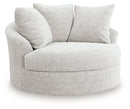 Cuddle Plush Oversized Swivel Accent Chair