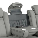 Lantana 2PC Living Room Set in Rocky Cement/Charcoal-Sofa & Loveseat