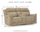 Next-Gen DuraPella Power Reclining Loveseat with Console - Michael's Discount Furniture