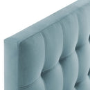 Lily Biscuit Tufted Twin Performance Velvet Headboard