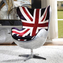 Brancaster British Flag Accent Chair With Swivel - Michael's Discount Furniture