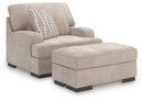 High Profile Chair & Ottoman Living Room Set - Michael's Discount Furniture