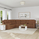 Linden Latitudes Power Reclining Sectional with Power Headrests & Lumbar - Michael's Discount Furniture