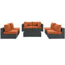 Sojourn 7 Piece Outdoor Patio Sunbrella� Sectional Set