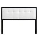 Draper Tufted Twin Fabric and Wood Headboard