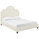 Primrose Queen Performance Velvet Platform Bed