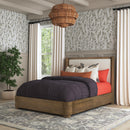 Normandy Queen Upholstered Storage Bed - Michael's Discount Furniture