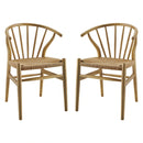 Flourish Spindle Wood Dining Side Chair Set of 2
