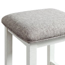 Stone Occasional Bar Table Single Pack in White (Table + Three Stools)