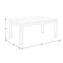 Francesca White Standard Height Dining Table
