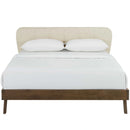 Gianna Queen Upholstered Polyester Fabric Platform Bed