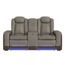 Lantana Power Motion Loveseat with Power Headrest, Led, and Console