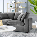 Commix Down Filled Overstuffed Performance Velvet Loveseat