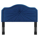 Kristin Pleated Performance Velvet Full/Queen Headboard
