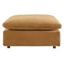 Commix Down Filled Overstuffed Performance Velvet Ottoman