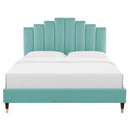 Elise King Performance Velvet Platform Bed