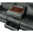 Sorrento 2PC Living Room Set in FB367 Charcoal-Sofa & Loveseat