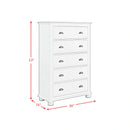 Kona Panel Bedroom Set in White