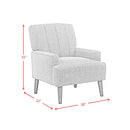 Kiwi Chair with Channel Back in Palmer Grey