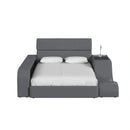 Valari Transformer Bed with Electronic Features in Grey PU