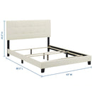 Amira Twin Performance Velvet Bed