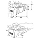 Zuma Dual Power Reclining Sofa - Michael's Discount Furniture