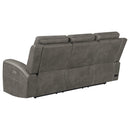 Brickston Triple Power Reclining Sofa Set - Michael's Discount Furniture