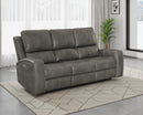 Brickston Triple Power Reclining Sofa - Michael's Discount Furniture