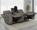 Brickston Triple Power Reclining Sofa - Michael's Discount Furniture