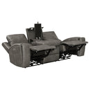 Brickston Triple Power Reclining Sofa - Michael's Discount Furniture