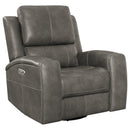 Brickston Triple Power Swivel Glider Recliner - Michael's Discount Furniture