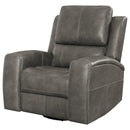 Brickston Triple Power Swivel Glider Recliner - Michael's Discount Furniture