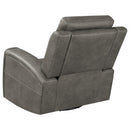 Brickston Triple Power Swivel Glider Recliner - Michael's Discount Furniture