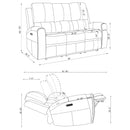 Brickston Triple Power Reclining Sofa Set - Michael's Discount Furniture