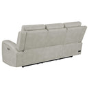 Brickston Triple Power Reclining Sofa - Michael's Discount Furniture