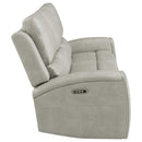Brickston Triple Power Reclining Sofa - Michael's Discount Furniture